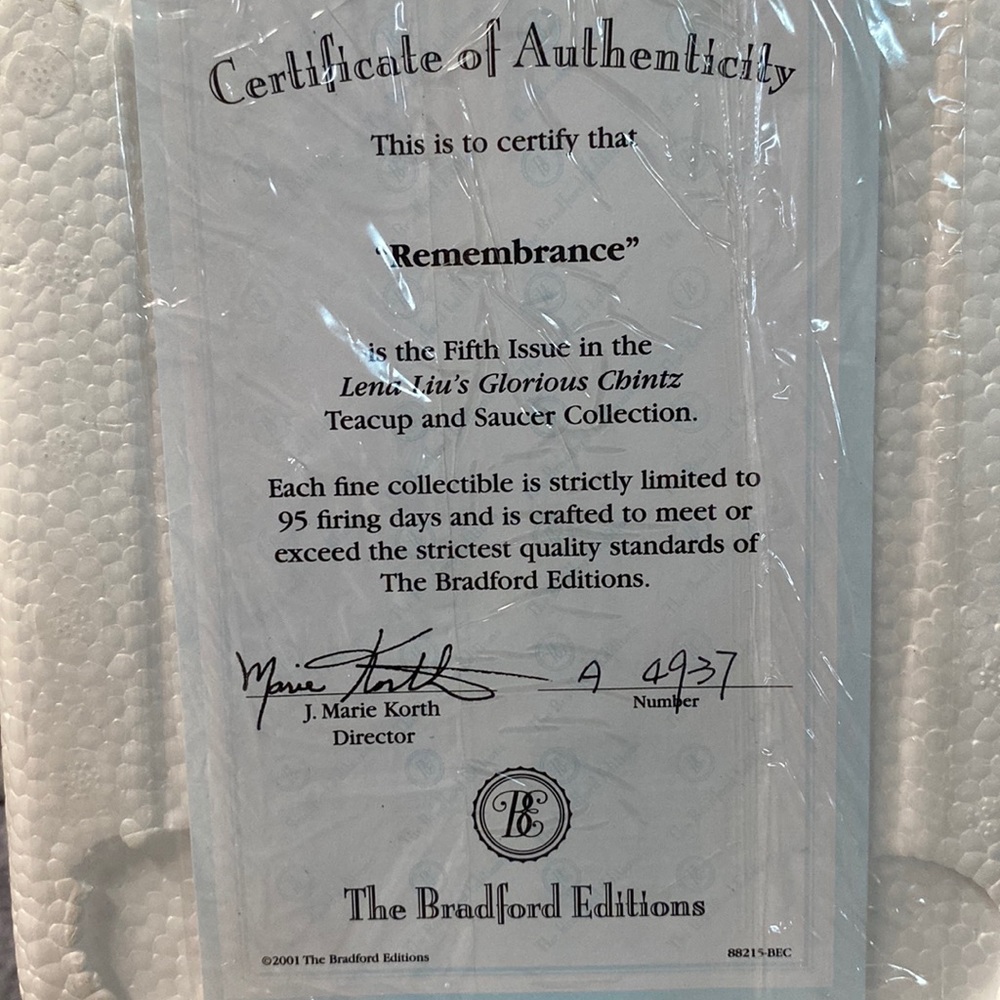Bradford tea cup